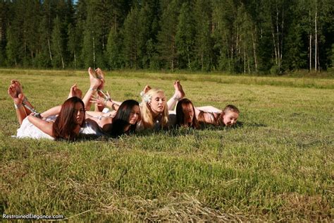 Outdoor Hogtie Session Ariel Anderssen Her Friends Slavegirls Happy New Year Porn Pic