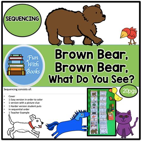 Brown Bear Brown Bear What Do You See Sequencing Book Units By Lynn