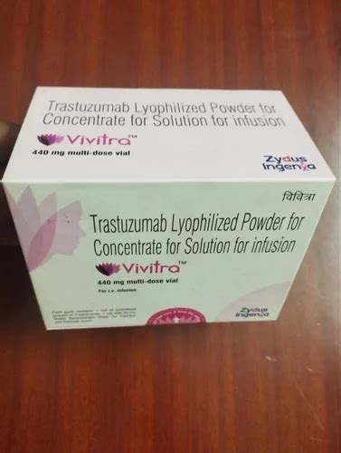 Vivitra 440mg Trastuzumab Lyophilized Injection At Rs 14500 Box