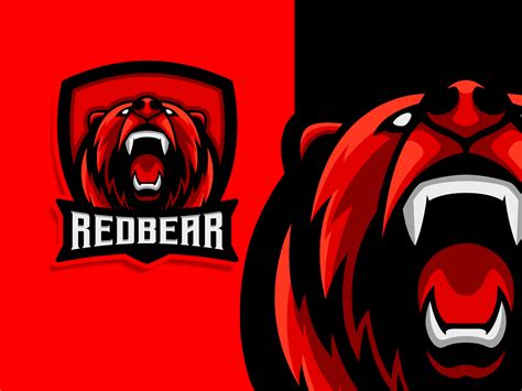 Red Bear Logo Design By Afif Dsgn On Dribbble