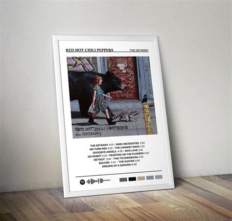 Red Hot Chili Peppers Poster The Getaway Poster Album Poster Print Album Cover Poster Rock Music