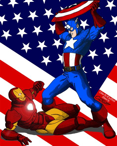 Captain America VS Iron Man by PCtechNerd on DeviantArt