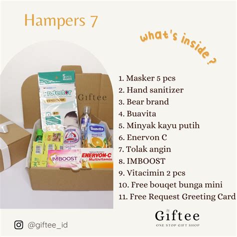 Jual Hampers Vitamin Immune Booster Hadiah Gift Box Kado Isolasi