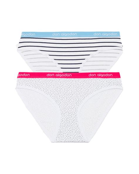 Braga Mujer Bikini Marinera Don Algod N Pack Al Mejor Precio Color Azul Talla Xl