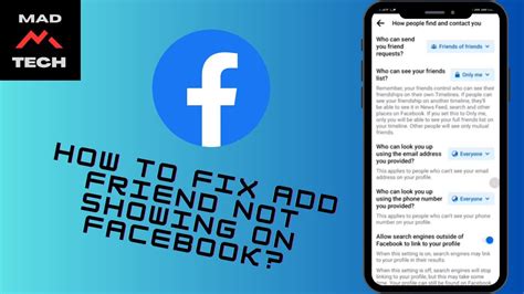 How To Fix Add Friend Not Showing On Facebook Youtube
