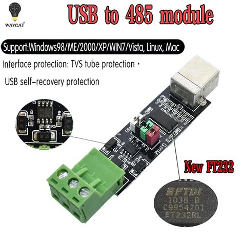 FT232 USB 2 0 To TTL RS485 Serial Converter Adapter FTDI Module FT232RL