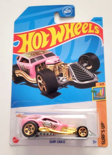 Hot Wheels Surf Crate Pink 50 2023 Surf S UP Treasure Hunt EBay Surfs Up Fiat 500