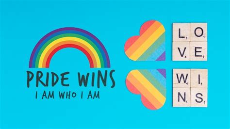 Fundo de orgulho gay corações PSD Premium