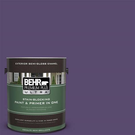 Behr Premium Plus Ultra Gal P Proper Purple Semi Gloss Enamel