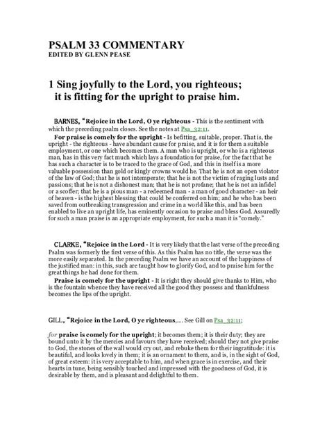 Psalm 33 commentary Origin Of The World, Psalm 33, Attributes Of God ...