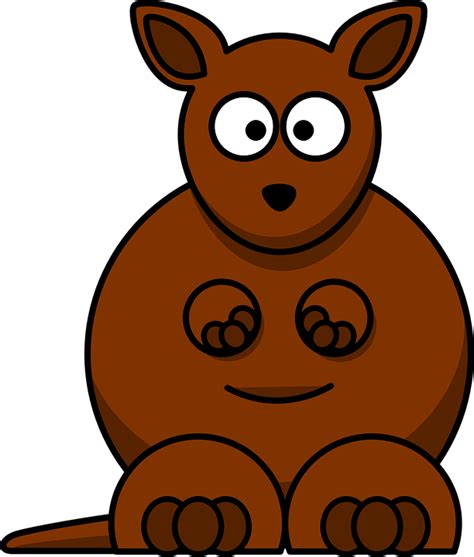Kangaroo Brown Australia · Free Vector Graphic On Pixabay