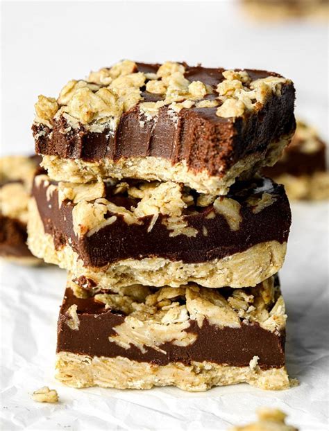 Chocolate Fudge Oat Bars Vegan And Gluten Free