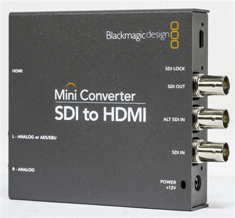 Black Magic, Mini Converter, SDI>HDMI 4K, Kit - Power AV