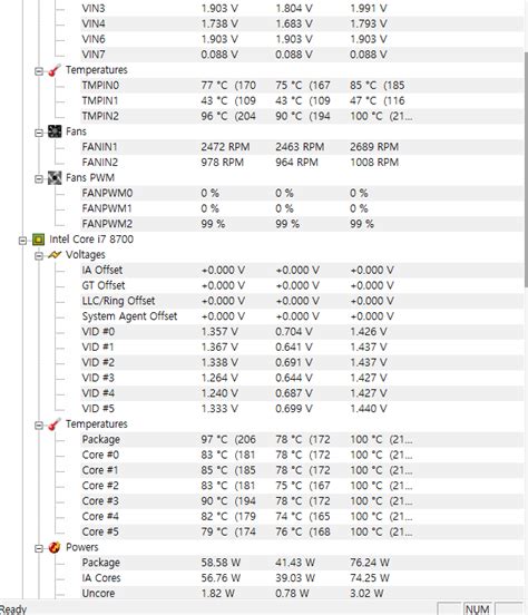 i7 8700 기본쿨러 온도 : 지식iN