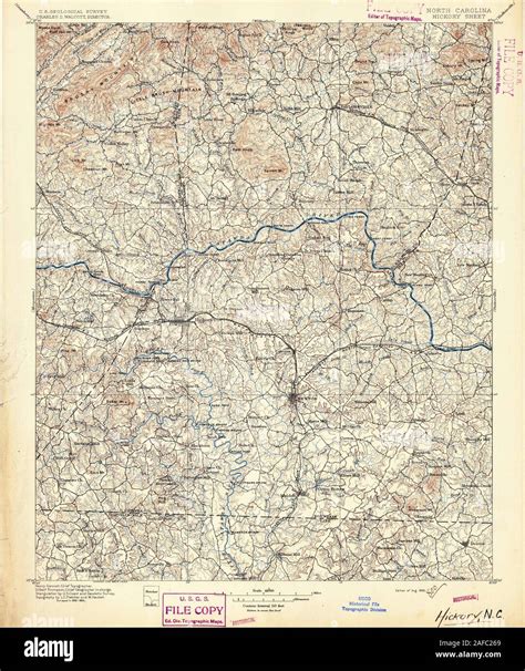Hickory North Carolina Map Hi Res Stock Photography And Images Alamy