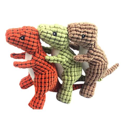 Pet Dog Durable Chew Toys Cute Dinosaur Squeak Toys Puppy Teeth ...