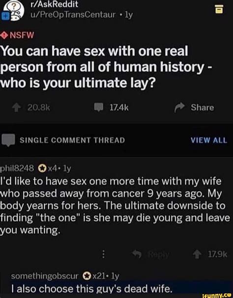 Ly NSFW You Can Have Sex With One Real Person From All Of Human History Who Is Your Ultimate