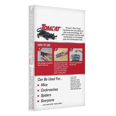 Tomcat Mouse Trap with Immediate Grip Glue for Mice, Cockroaches, and