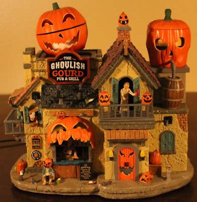 Lemax Spooky Town The Ghoulish Gourd Pub Grill Haunted