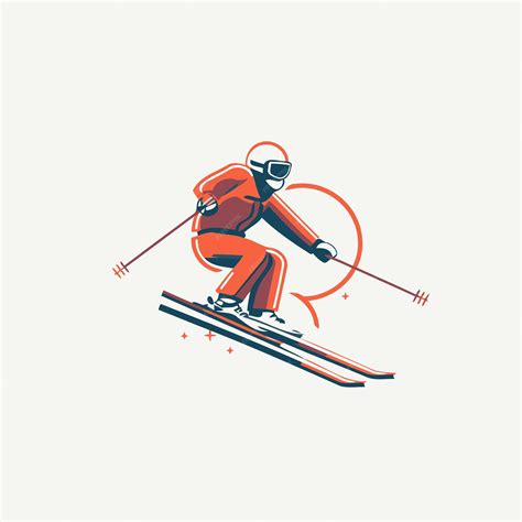 Premium Vector Skier Skiing Sport Vector Logo Logotype Emblem