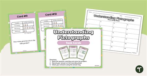 Understanding Pictographs Task Cards Teach Starter