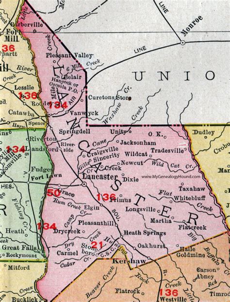 Lancaster County Map