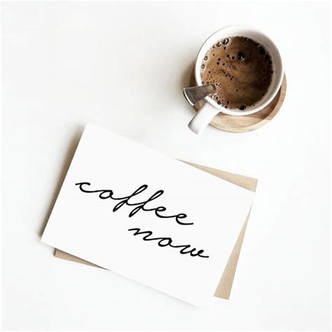 Kartka – Coffee now – My White Type