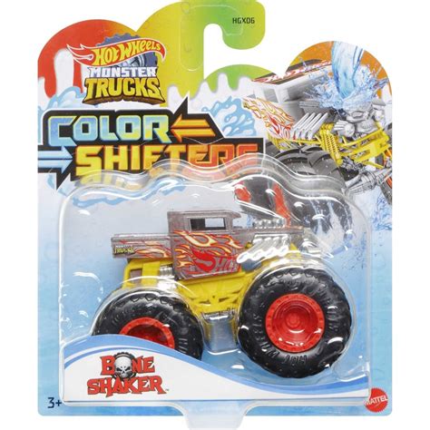 Mattel Hot Wheels Monster Trucks Color Shifters Bone Shaker Vehicle HGX06 HGX07 Toys Shop Gr