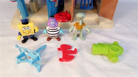 Imaginext Spongebob Bikini Bottom Police Station Jail Playset Complete Squidward