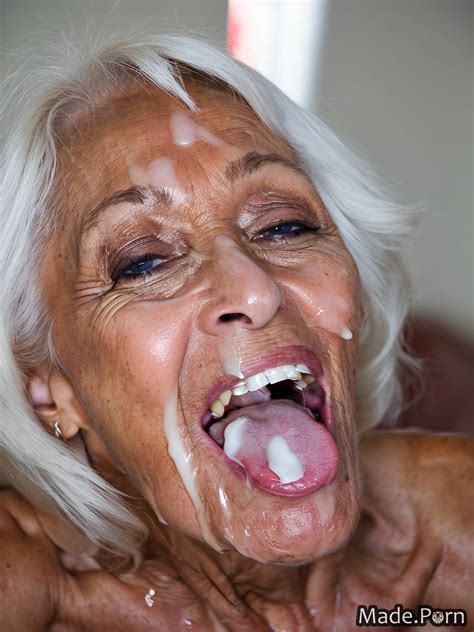 Porn Image Of Cum In Mouth Bukkake Photo Skinny Fairer Skin Woman Facial Created By AI