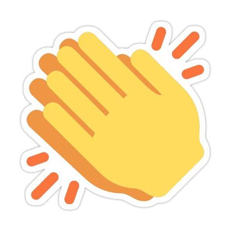 Clapping Hands Sticker For Sale By Classygeek1 In 2023 Hand Sticker