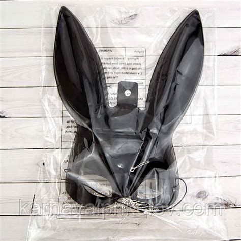Маска Кролик PlayBoy Lux (чорна) (ID#629021981), цена: 201.25 ₴, купити ...