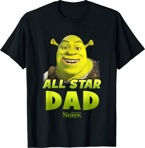 Hot Trending T Shirt With Shrek Father S Day All Star Dad Big Shrek Face Logo Walmart