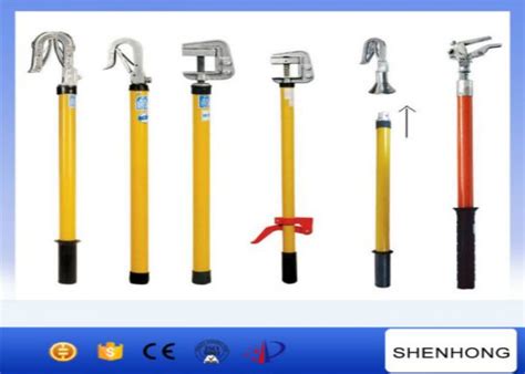 Kv Overhead Line Construction Tools Retractable Fiberglass Telescoping Hot Stick Cable Lug