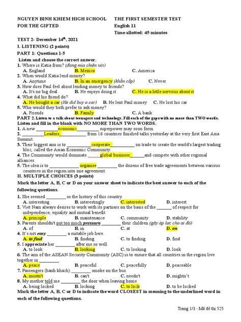 Test 2 English 11 | PDF
