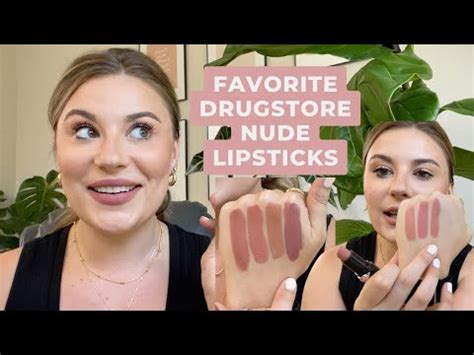 FAVORITE NUDE LIPSTICKS FROM THE DRUGSTORE YouTube