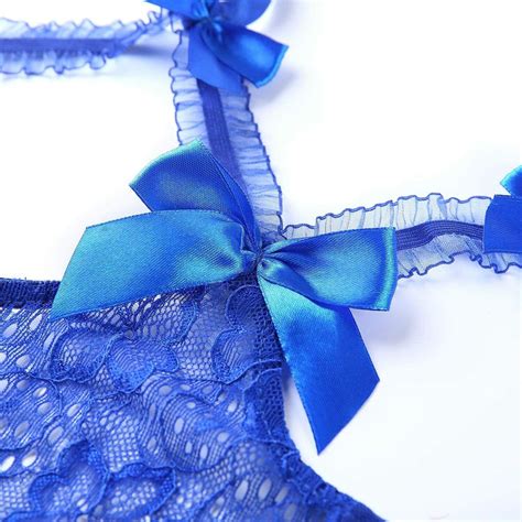 Sexy Womens Lace Lingerie Open Cup One Piece Cupless Sleepwear Babydoll Bodysuit EBay