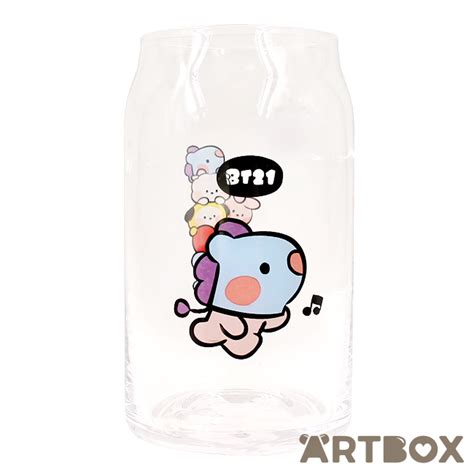 Buy Line Friends Bt Mang Minini Classic Design Large Shaped Glass Cup