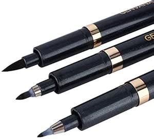 Jadeshay Handlettering Stifte Schwarz 3 Stück Kalligrafie Stift Set