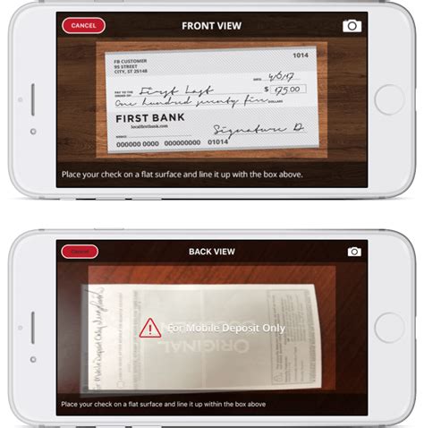 Front And Back Of Check