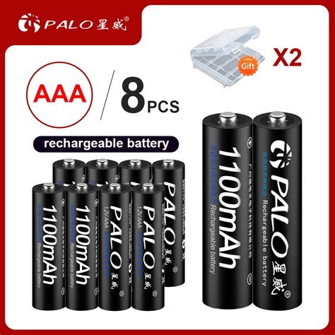 Palo 4 24pcs 1 2v Nimh Aaa Battery 3a 1100mah Aaa Rechargeable Battery