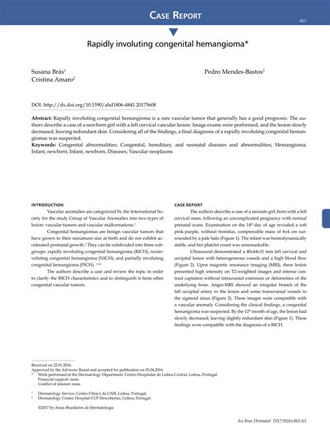 (PDF) Rapidly involuting congenital hemangioma
