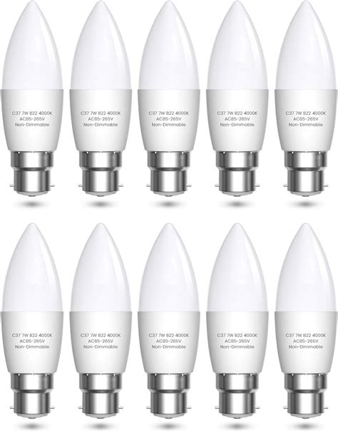 Bonlux B Led Candle Light Bulbs Watt Equivalent Bayonet Light