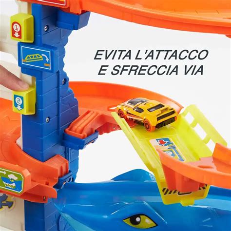 Hot Wheels City Set Super Squalo Playset Con 1 Macchinina Hot Wheels