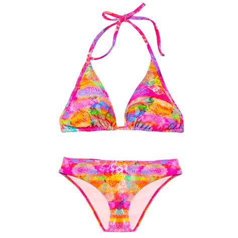 Bikini Mujer Nery Fas Estampado Fucsia Varias Tallas