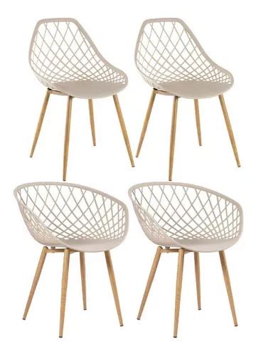 Kit Cadeiras Clarice Nest Bra Os Cadeiras Cleo Cor Da Estrutura Da Cadeira Nude