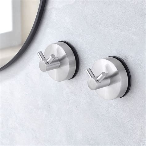 Badu.bg 2бр. Здрава кука за вендуза за душ Неръждаема стомана Вакуумни ...