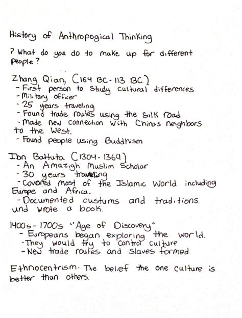 Introduction To Anthropology Textbook Fi Top Of Page History Of