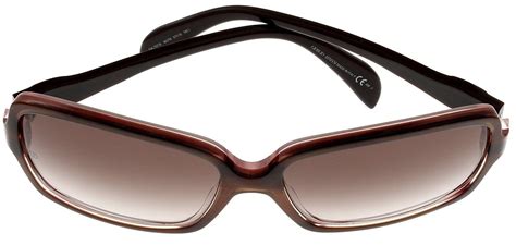 Giorgio Armani Sunglasses Women Brown Violet Rectangular Ga757s 16l