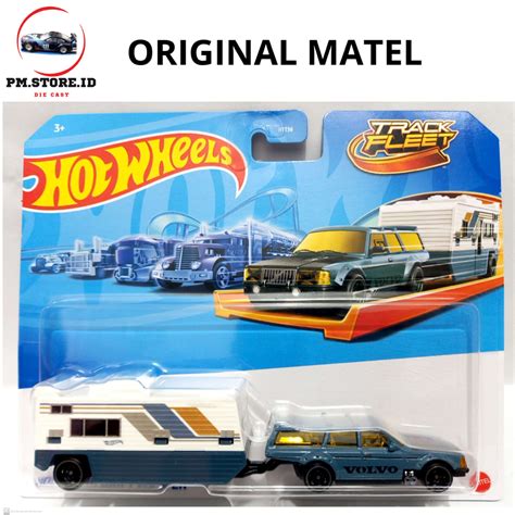 Jual Hot Wheels Truck Track Fleet Volvo 240 Drut Camper Shopee Indonesia